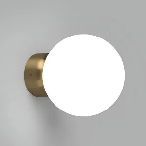 Lighting Republic Orb Deco Medium Opal Glass Wall Light - Old Brass by Lighting Republic, a Wall Lighting for sale on Style Sourcebook