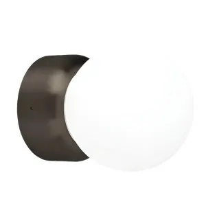 Lighting Republic Orb Deco Small Opal Glass Wall Light - Iron by Lighting Republic, a Wall Lighting for sale on Style Sourcebook