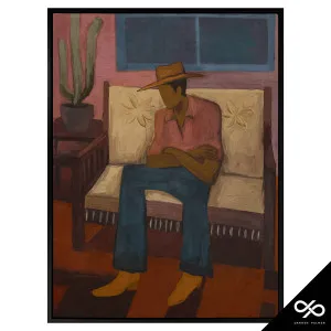 Shade Box Framed Canvas in 78 x 103cm Black by OZ Design, a Painted Canvases for sale on Style Sourcebook