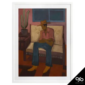Shade Framed Print in 84 x 105cm White by OZ Design, a Prints for sale on Style Sourcebook