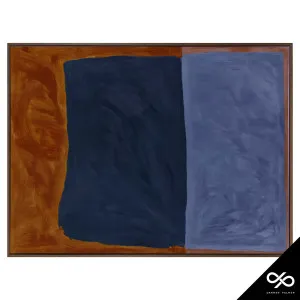 Headland Landscape Box Framed Canvas in 103 x 78cm Walnut Stain by OZ Design, a Painted Canvases for sale on Style Sourcebook