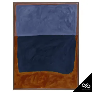 Headland Portrait Box Framed Canvas in 93 x 123cm Walnut Stain by OZ Design, a Painted Canvases for sale on Style Sourcebook