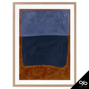 Headland Portrait Framed Print in 68 x 84cm Oak Stain by OZ Design, a Prints for sale on Style Sourcebook