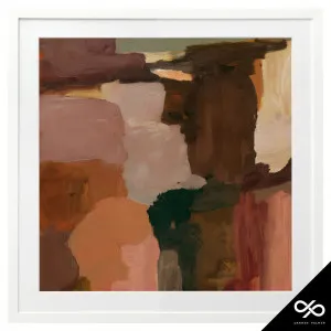 Strata Framed Print in 84 x 84cm White by OZ Design, a Prints for sale on Style Sourcebook