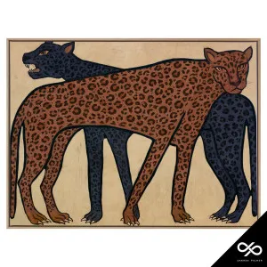 Accord Box Framed Canvas in 93 x 63cm Oak Stain by OZ Design, a Painted Canvases for sale on Style Sourcebook