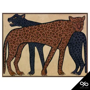 Accord Box Framed Canvas in 103 x 78cm Walnut Stain by OZ Design, a Painted Canvases for sale on Style Sourcebook
