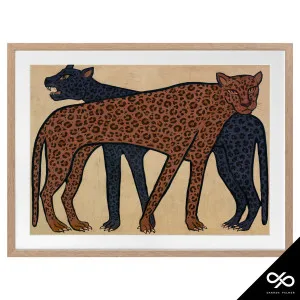 Accord Framed Print in 142 x 106cm Oak Stain by OZ Design, a Prints for sale on Style Sourcebook