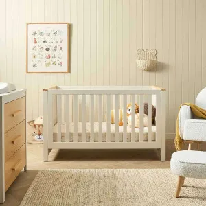 Mackenzie Four Piece Nursery Set - White/Natural - Mocka by Mocka., a Cots & Bassinets for sale on Style Sourcebook