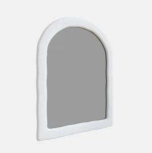 White Mediterranean Wall Mirror 96cm x 120cm by Luxe Mirrors, a Mirrors for sale on Style Sourcebook