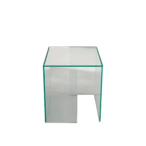 ALYSSA - Glass Side Table by European Lifestyle, a Side Table for sale on Style Sourcebook