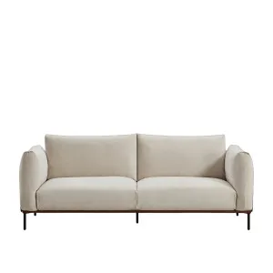 AMAMI - 3 Seater Sofa with Walnut Base by European Lifestyle, a Sofas for sale on Style Sourcebook
