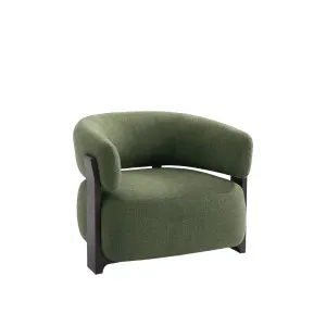 BARREA - Fabric & Wood Armchair by European Lifestyle, a Chairs for sale on Style Sourcebook