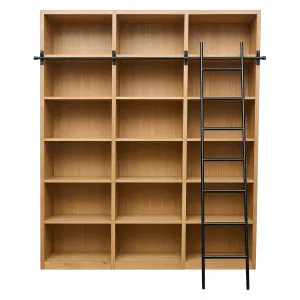 CAMUS - Oak Bookcase with Ladder by European Lifestyle, a Bookshelves for sale on Style Sourcebook