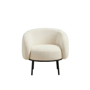 CAJOU II - Chenille & Metal Armchair by European Lifestyle, a Chairs for sale on Style Sourcebook