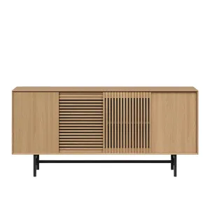 ELYA - Oak 4 Door Sideboard by European Lifestyle, a Sideboards, Buffets & Trolleys for sale on Style Sourcebook