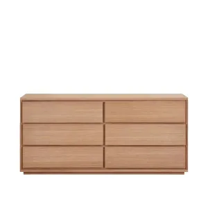 HAZO - Oak 6 Drawer Chest by European Lifestyle, a Dressers & Chests of Drawers for sale on Style Sourcebook