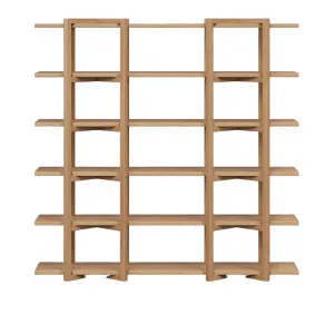 JANOA - Oak Large 5-shelf Bookcase by European Lifestyle, a Bookshelves for sale on Style Sourcebook