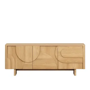 MILORD - Oak 3 Door Sideboard by European Lifestyle, a Sideboards, Buffets & Trolleys for sale on Style Sourcebook