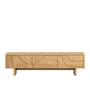 MILORD - Oak 3 Drawer Entertainment Unit by European Lifestyle, a Entertainment Units & TV Stands for sale on Style Sourcebook