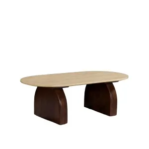 PIETRA - Travertine Oval Coffee Table by European Lifestyle, a Coffee Table for sale on Style Sourcebook