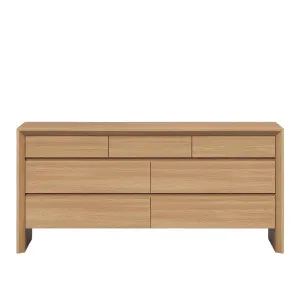 RAFAEL - Oak 7 Drawer Dresser by European Lifestyle, a Dressers & Chests of Drawers for sale on Style Sourcebook