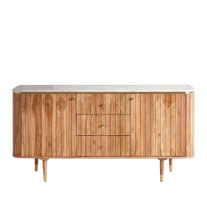 HECTOR - Marble 2 Door Sideboard by European Lifestyle, a Sideboards, Buffets & Trolleys for sale on Style Sourcebook
