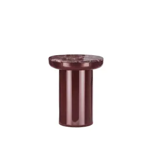 ODERNA - Lacquered & Marble Round Side Table by European Lifestyle, a Side Table for sale on Style Sourcebook