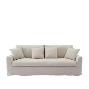 OSTUNI - Linen 3 Seater Sofa by European Lifestyle, a Sofas for sale on Style Sourcebook