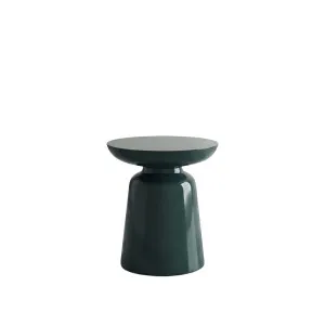 SOLENA - Lacquered Resin Round Side Table by European Lifestyle, a Side Table for sale on Style Sourcebook