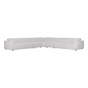 Nevada 7 Seater Modular  Sofa Recliner in Domino Marshmallow by OZ Design, a Sofas for sale on Style Sourcebook