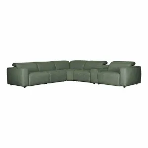 Nevada 5 Seater Modular Recliner Sofa + Console in Domino Heritage by OZ Design, a Sofas for sale on Style Sourcebook