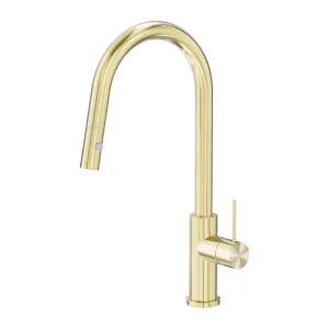 Mecca Pull Out Sink Mixer With Vegie Spray Function Brushed Gold by NERO, a Kitchen Taps & Mixers for sale on Style Sourcebook