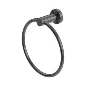 Mecca Hand Towel Ring Gun Metal by NERO, a Towel Rails for sale on Style Sourcebook