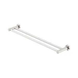 Mecca Double Towel Rail 600mm Brushed Nickel by NERO, a Towel Rails for sale on Style Sourcebook