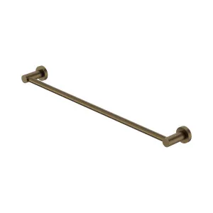 Mecca Single Towel Rail 600mm Tumbled Antique Brass by NERO, a Towel Rails for sale on Style Sourcebook