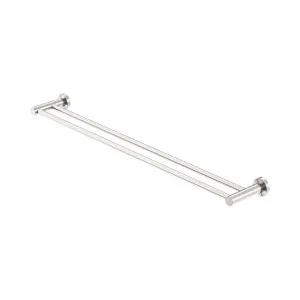 Mecca Double Towel Rail 800mm Brushed Nickel by NERO, a Towel Rails for sale on Style Sourcebook