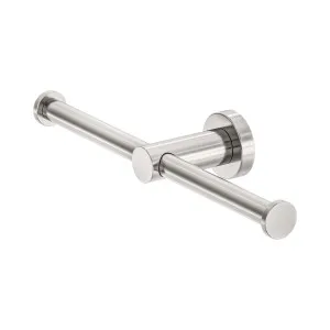 Mecca Double Toilet Roll Holder Brushed Nickel by NERO, a Toilet Paper Holders for sale on Style Sourcebook