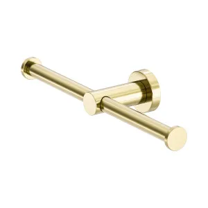 Mecca Double Toilet Roll Holder Brushed Gold by NERO, a Toilet Paper Holders for sale on Style Sourcebook