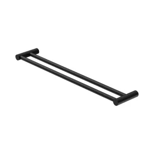 New Mecca Double Towel Rail 600mm Matte Black by NERO, a Towel Rails for sale on Style Sourcebook