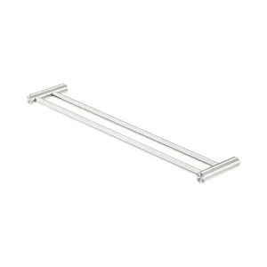 New Mecca Double Towel Rail 600mm Brushed Nickel by NERO, a Towel Rails for sale on Style Sourcebook