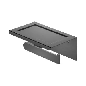 Bianca Toilet Roll Holder With Phone Holder Gun Metal by NERO, a Toilet Paper Holders for sale on Style Sourcebook
