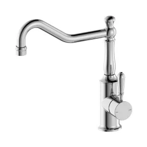 York Kitchen Mixer Hook Spout With Metal Lever Chrome by NERO, a Kitchen Taps & Mixers for sale on Style Sourcebook