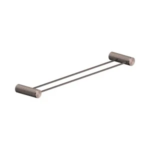 Opal Double Towel Rail 600mm Brushed Bronze by NERO, a Towel Rails for sale on Style Sourcebook