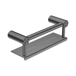 Mecca Care 25mm Grab Rail With Shelf 300mm Gun Metal by NERO, a Accessible for sale on Style Sourcebook