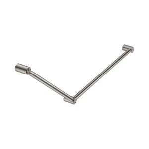 Mecca Care 32mm DDA Accessible Toilet Grab Rail Set 45 Degree 750X900mm Brushed Nickel by NERO, a Accessible for sale on Style Sourcebook