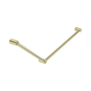 Mecca Care 32mm DDA Accessible Toilet Grab Rail Set 45 Degree 750X900mm Brushed Gold by NERO, a Accessible for sale on Style Sourcebook