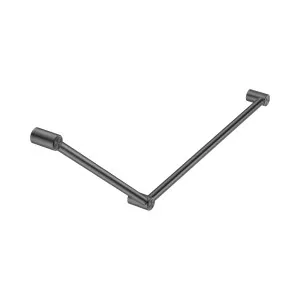 Mecca Care 32mm DDA Accessible Toilet Grab Rail Set 45 Degree 750X900mm Gun Metal by NERO, a Accessible for sale on Style Sourcebook