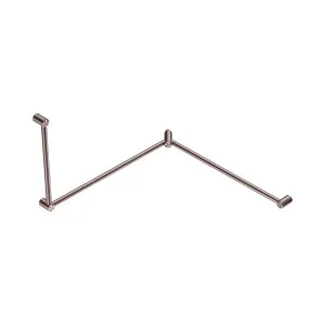 Mecca Care 32mm DDA Accessible Toilet Grab Rail Set 90 Degree Continuous 600X1065X1025mm Brushed Bronze by NERO, a Accessible for sale on Style Sourcebook