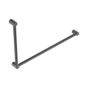 Mecca Care 32mm DDA Accessible Toilet Grab Rail Set 90 Degree 600X1000mm Gun Metal by NERO, a Accessible for sale on Style Sourcebook