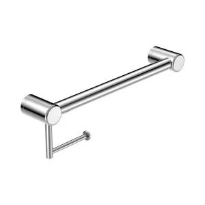 Mecca Care 32mm Grab Rail With Toilet Roll Holder 450mm Chrome by NERO, a Accessible for sale on Style Sourcebook